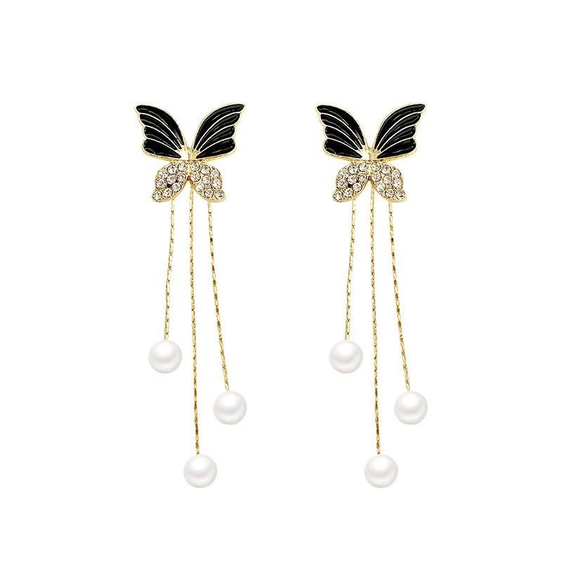 Длинные серьги с кисточками Женские Корейский Дизайн ДунДэмун Универсальные серьги