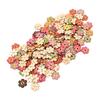 Flower Buttons Retro Rich   Vivid Colors   Wood Wide Application Craft Buttons for Clothing Bag