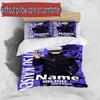 3pcs Duvet Cover Set (1*Duvet Cover + 2*Pillowcase, Without Core), Custom Name Jujutsu Kaisen Pattern Bedding Set, Home Bedroom Decor Gift