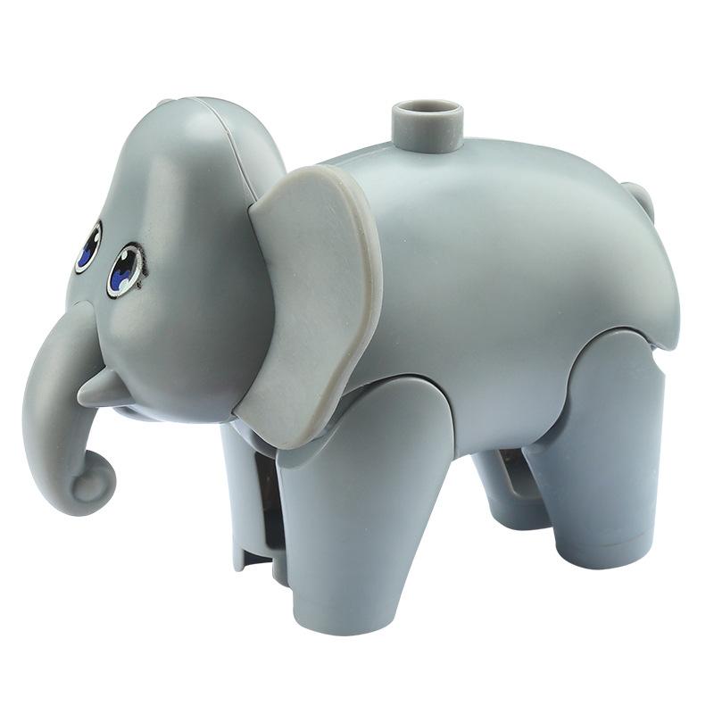 Крупные Строительные Блоки Животные Аксессуары Ферма Зоопарк Верблюд Кенгуру Кошка Лев Коала Фламинго Образовательные Игрушки Для Детей Подарки