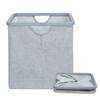 Y K YUKO Foldable Laundry for Laundry Storage and Toys Convenient Stylish Home Easy Gray Basket, Rectangular, - 35L, Storage, Handle, Water-Repellent,