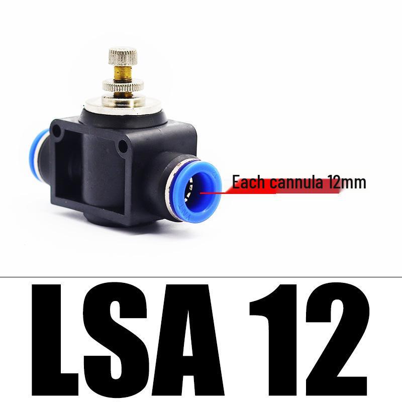 LSA Tube Throttle Valve: Air Hose Flow & Pressure Regulator for 4-12mm