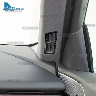 Мягкая карбоновая наклейка LHD RHD для BMW 5 серии G60 G61 G68 i5 2024 2025 Стойка A Вентиляционное отверстие кондиционера Декоративная отделка интерьера
