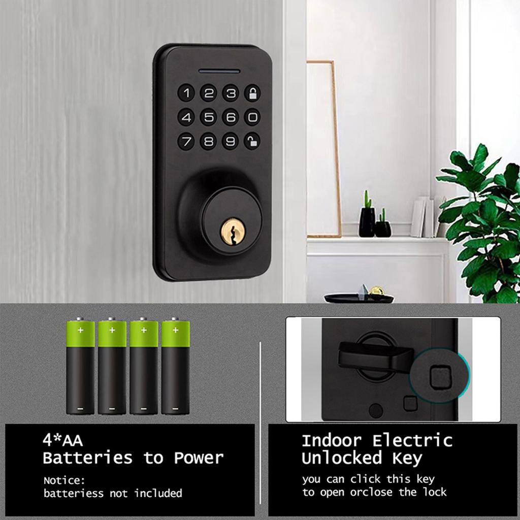 Умный дверной замок WAFU, 4 способа разблокировки, разблокировка приложения Tuya BT Connection, разблокировка пароля для дома