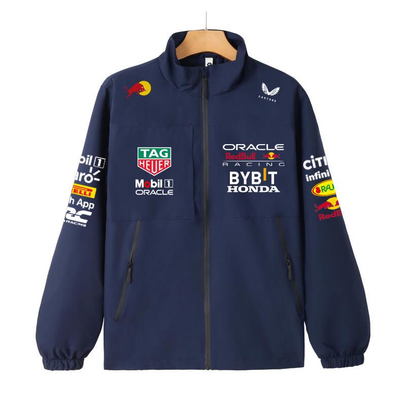 Куртка команды F1 Red Bull Летняя куртка-штормовка команды F1 Formula Racing Red Bull Racing