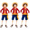 Аниме Фигурка One Piece Уверенный Улыбающийся Луффи Три Формы Смена Лица Экшен Фигурка Кукла ПВХ Модель Коллекция Игрушки Подарки
