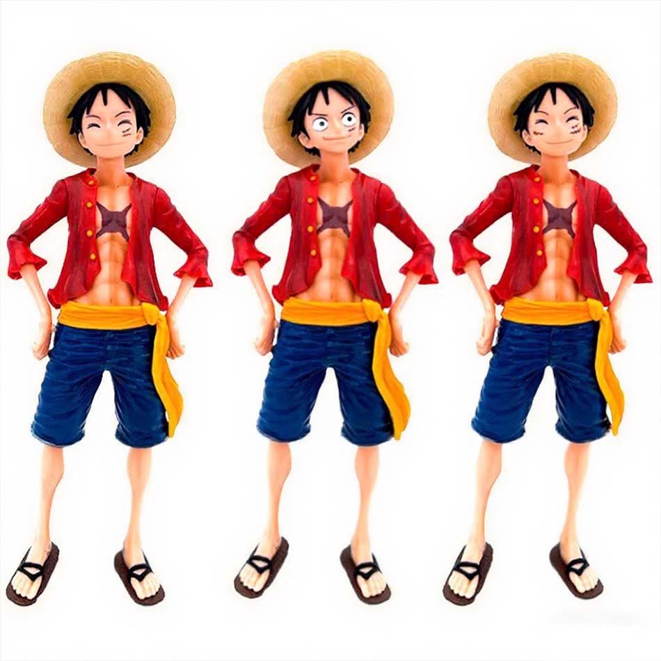 Аниме Фигурка One Piece Уверенный Улыбающийся Луффи Три Формы Смена Лица Экшен Фигурка Кукла ПВХ Модель Коллекция Игрушки Подарки