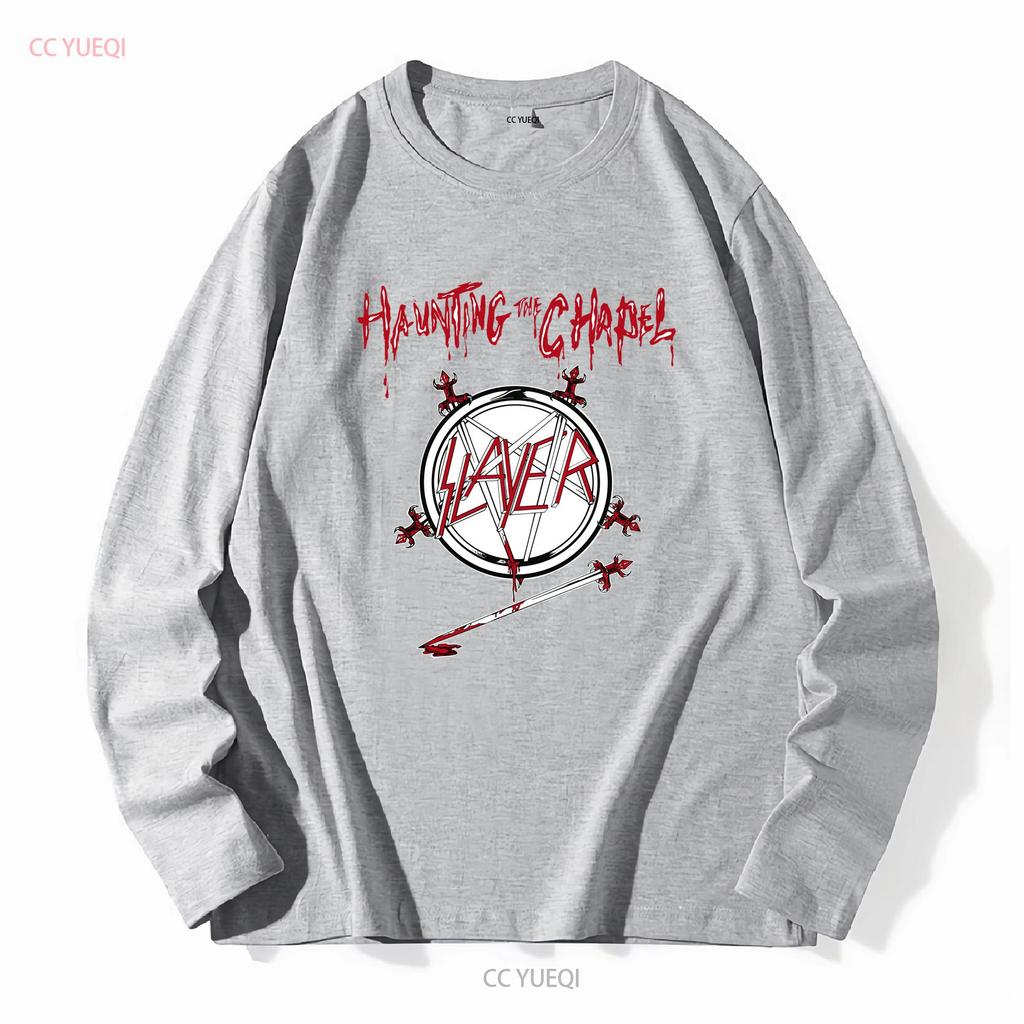 Slayer Haunting The Chapel T Shirt Mens Medium M Heavy Metal vintage Washed Stretched homme streetwear designer clothes Unisex
