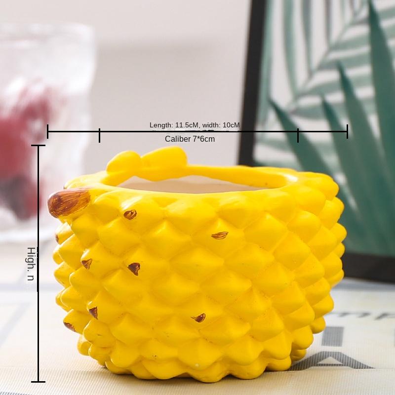 Керамический цветочный горшок ручной работы для суккулентов, милые фрукты, креативная ваза, простое украшение дома и комнаты