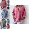 Elegant And Timeless Women's Oversized Cross V Neck Blouse With Ethnic Appeal