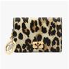 Ganni Leopard Print Butterfly Logo Flap Card Wallet A6545 943