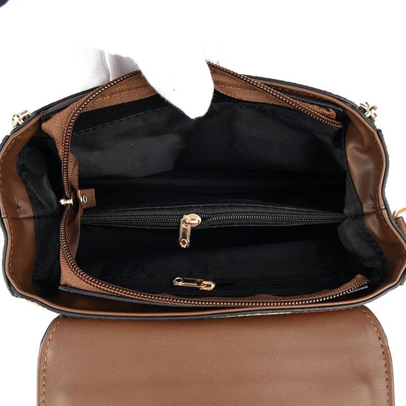 Women's Bag PU Leather Vintage Totes Fashion Female Small Handbag Casual Ladies Travel Shoulder Crossbody Bags CLE