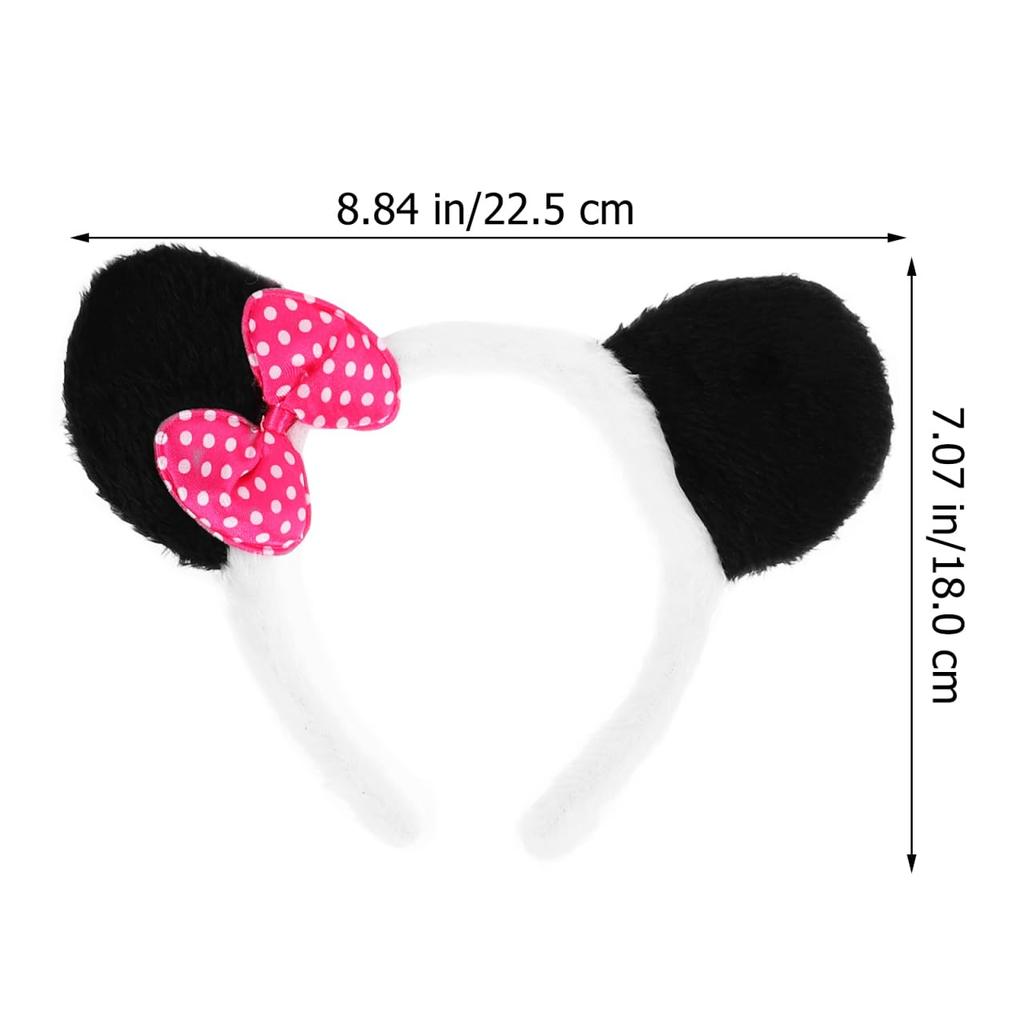 LIFKOME Set of 2 Panda Ears Panda Costume Accessories Panda Hat Panda Costume Accessories for Women Panda Ears Headband Panda Accessories for Women