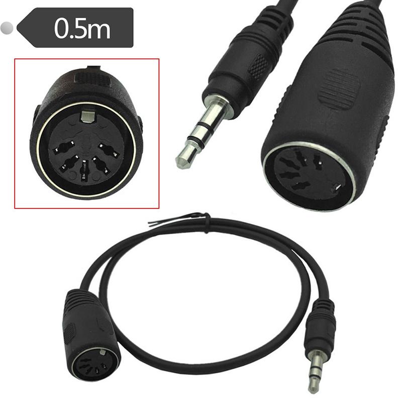 Мини-разъем 3,5 мм TRS «папа» на 5-контактный разъем MIDI DIN «мама» Кабель-переходник