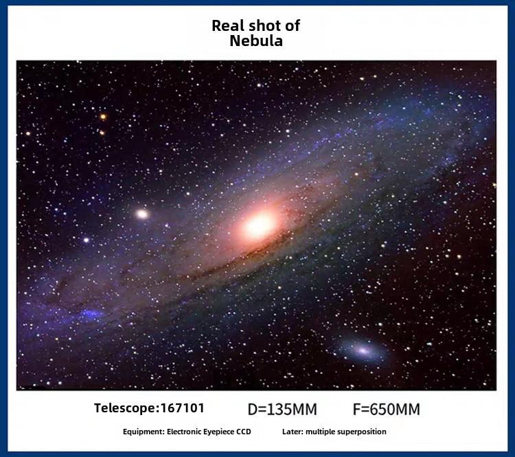 F30070 Professional Entry-Level Low-Light HD Astronomical Telescope for Kids and Beginners - Portable Outdoor Stargazing Night Vision