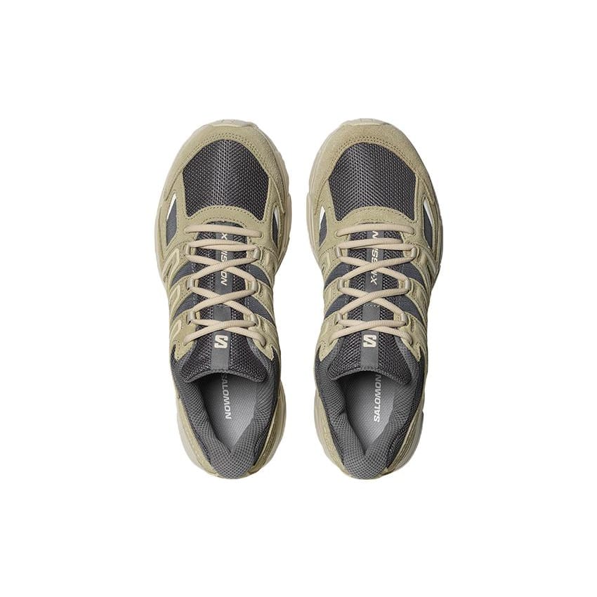 SALOMON X Mission 4 Замша Модные Нескользящие Износостойкие Низкие Уличные Ботинки Унисекс Коричневый Серый L47137800