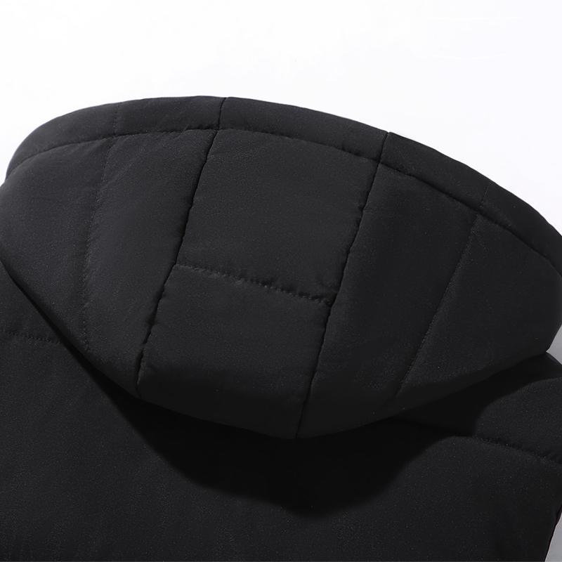 Осенний мужской жилет с капюшоном большого размера, новинка 2023 года, большие размеры L-8XL, черные куртки без рукавов на молнии, зимняя повседневная толстая теплая мужская верхняя одежда