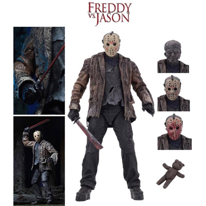 Neca Фигурка Действия Фредди Против Джейсона Модель Джейсона Вурхиза Подвижная Игрушка Коллекция С Изысканным Дизайном