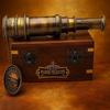 Nautical Brass Spyglass Telescope with Handcrafted Wood Box