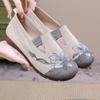 Women's 2025 Summer Embroidered Breathable Soft-sole Slip-on Shoes