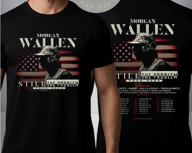 Футболка Morgan Wallen Still The Problem Tour 2026 Унисекс