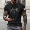 Fashionable Round Neck Short Sleeve Work Clothes Printed Tops For Mens Summer Tops