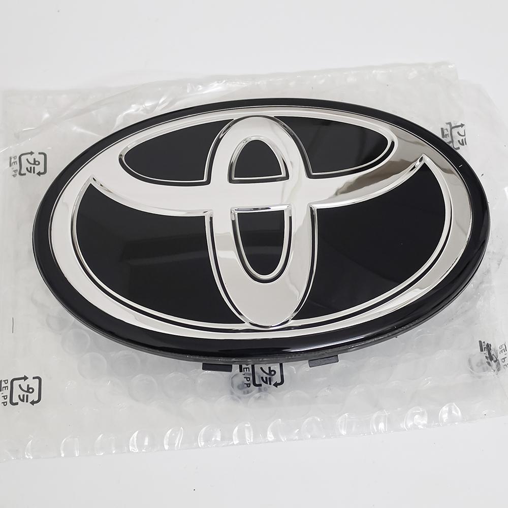 VJN4  For Toyota RAV4 Corolla Camry Land Cruiser Sienna C-HR AVALON Front Grille Hood Badge Replacement Dark Blue Hybrid Logo