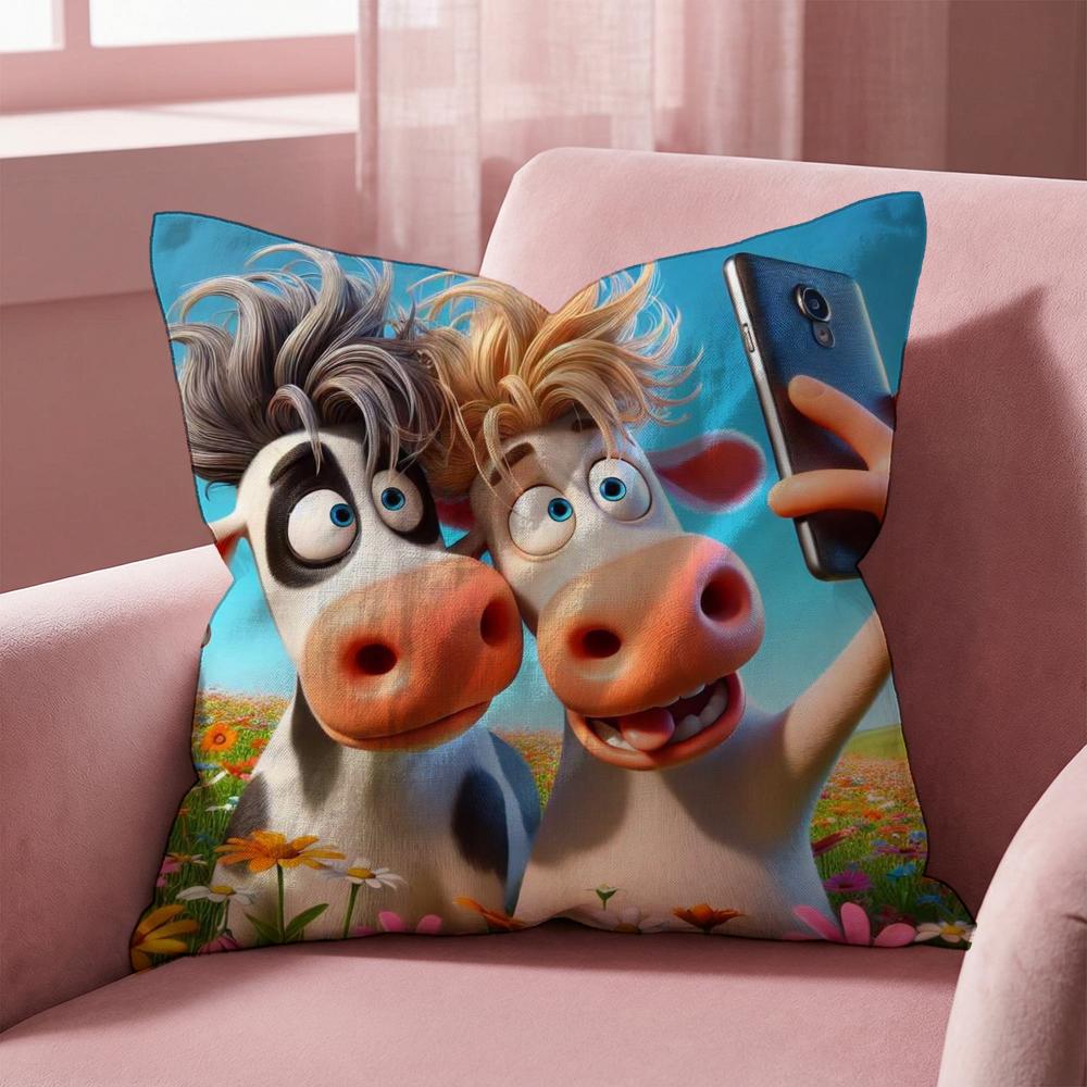 Смешная наволочка с ягненком, универсальная наволочка для дома и автомобиля - Двусторонняя, мягкая и прочная для повседневного использования