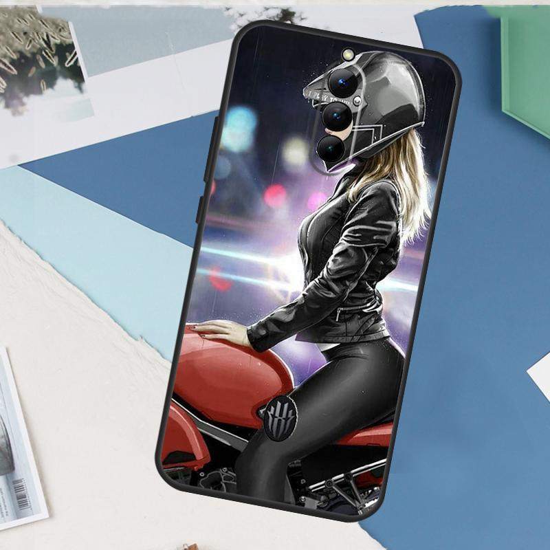 Чехол с девушкой-мотоциклисткой в стиле аниме для ZTE Nubia Red Magic 8S 9S 10S 10 9 8 11 Pro Plus 6 7 6S 7S Pro 5G 6R 10 Air