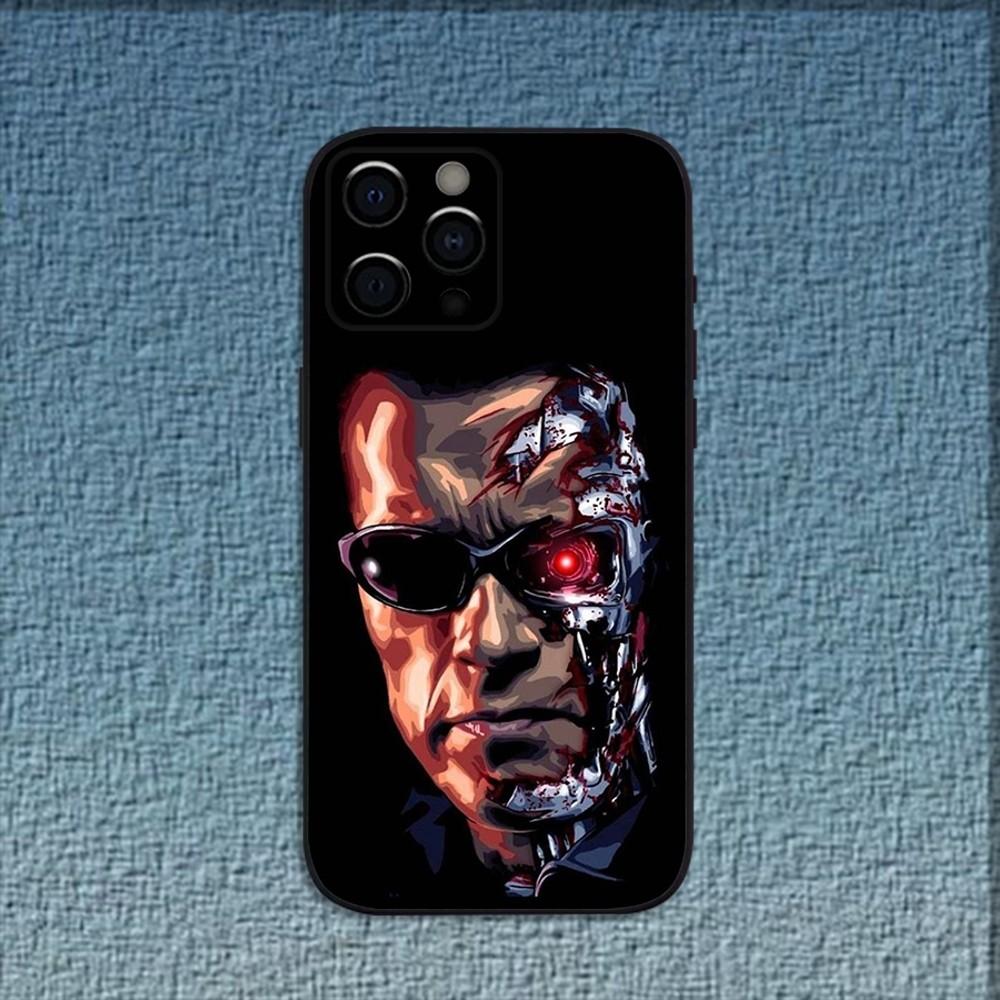 Movie The T-Terminator-s Phone Case For iPhone 16,15,14,13,12,11,Pro,X,XS,Max,XR,Plus,Mini Soft Black Cover