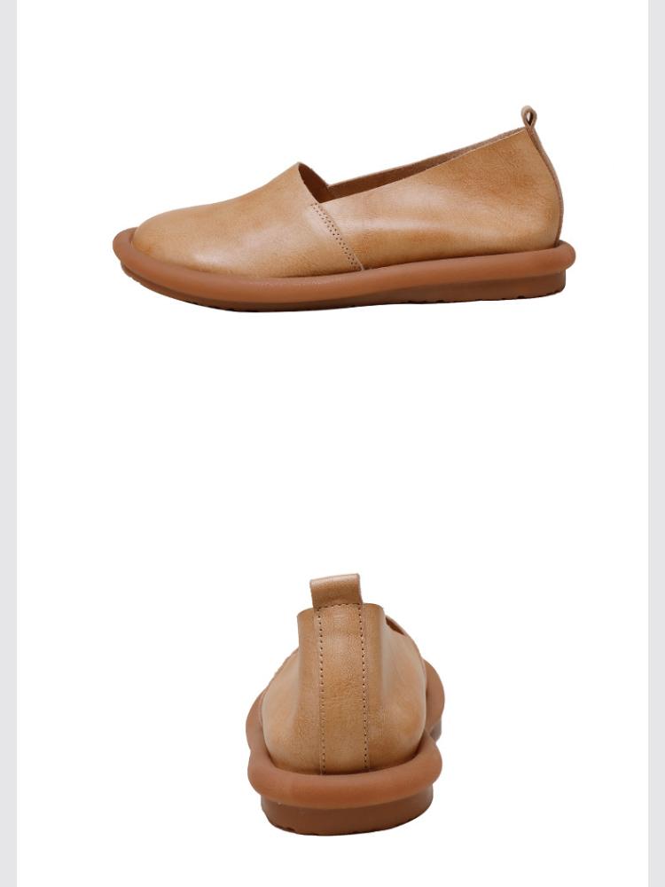 Johnature Туфли на плоской подошве в стиле ретро, ​​повседневная женская обувь на мягкой подошве с круглым носком и круглым носком, универсальная женская обувь