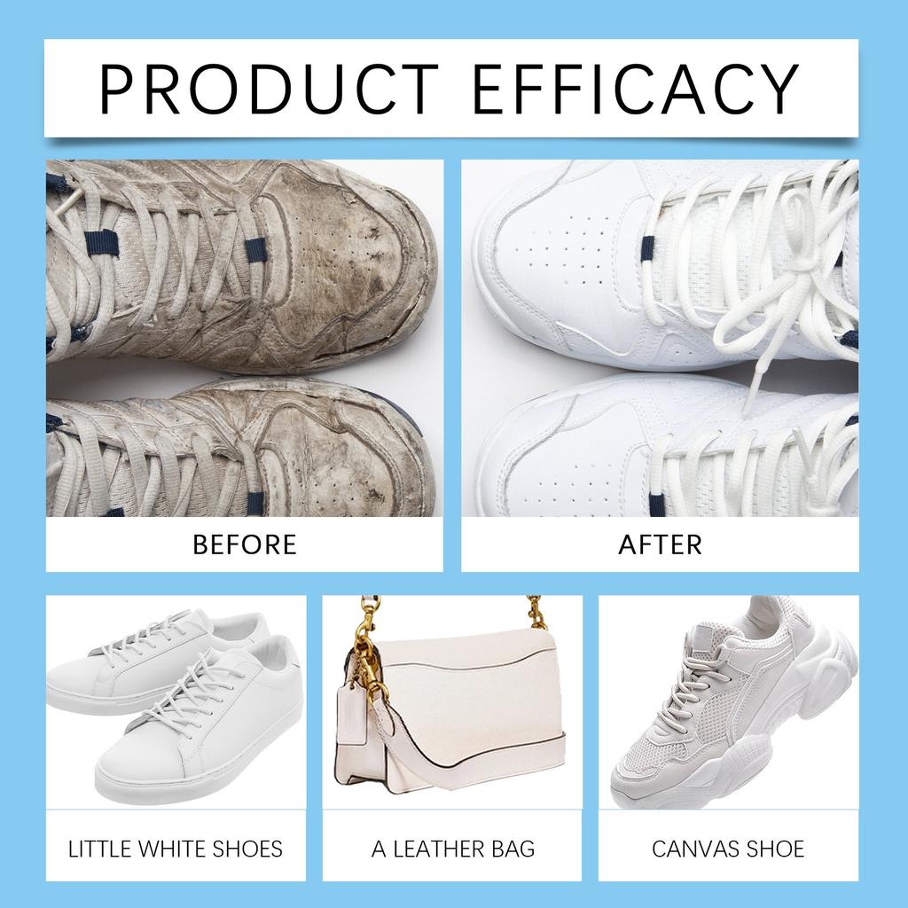Средство для чистки обуви белого цвета, пена для сухой чистки, средство для чистки спортивной обуви, пена для чистки обуви без воды, 100 мл