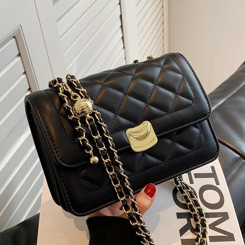 High-end Small Bags, Women's Bags, New Models, Popular Niche Versatile Diamond Chain Bags This Year, Popular Messenger Bags