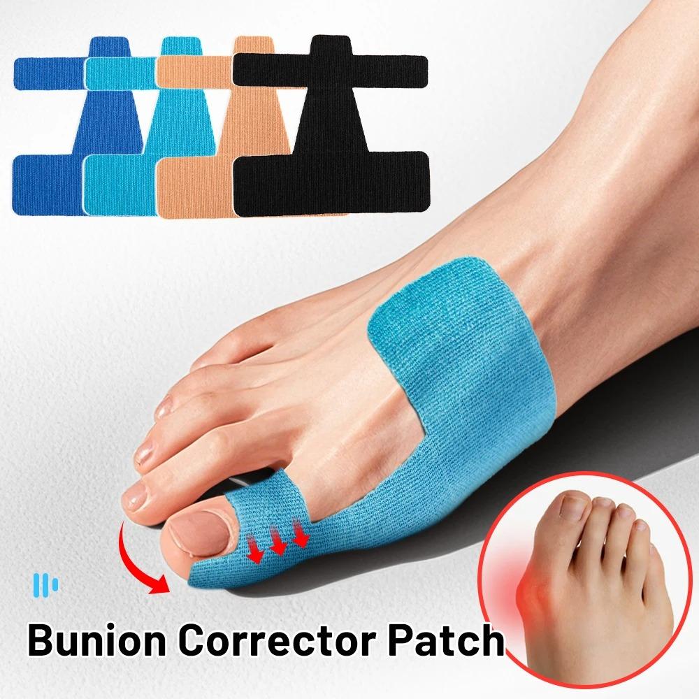 10 шт. Лента-корректор для косточки большого пальца ноги, разделитель пальцев, ортез при вальгусной деформации большого пальца стопы для облегчения боли, коррекции, защиты при занятиях спортом, выпрямитель