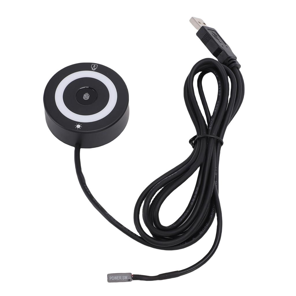 Портативный USB сканер отпечатков пальцев Поддержка для 10 11 360 градусов Сенсорное быстрое распознавание Биометрический сканер отпечатков пальцев с RGB подсветкой