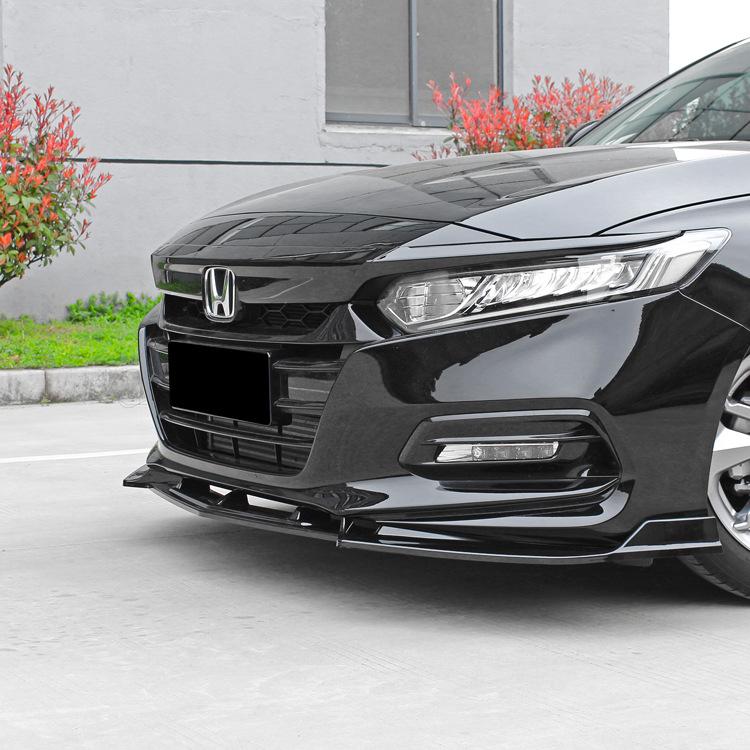 2018 Accord 10th Gen Aggressive Kit: Front Lip, Splitter, Rear Wing, Top Spoiler, Rear Lip, Side Skirts.
