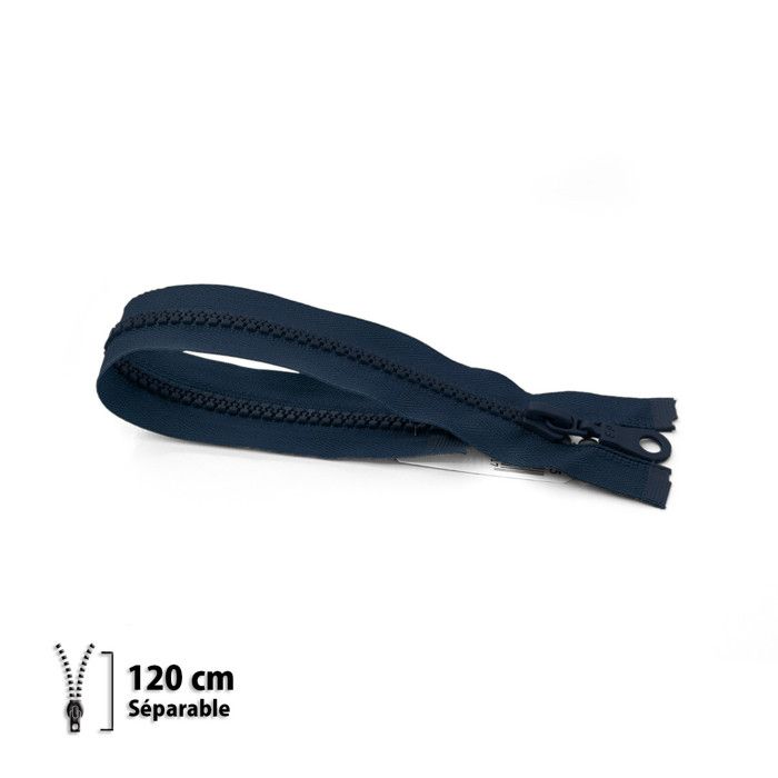 Fermeture éclair Z54 - moulée 6mm Séparable - 120 cm