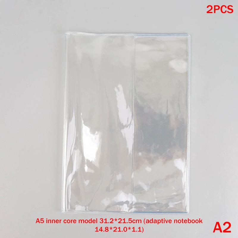Waterproof PVC Protective Notebook Sleeve for A6 A5 Diary Journal Planner Dustproof Transparent Cover for School Office