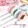 Милая мини-мультяшная рулетка: Портативная маленькая линейка для измерений груди, талии, бедер, портновская лента