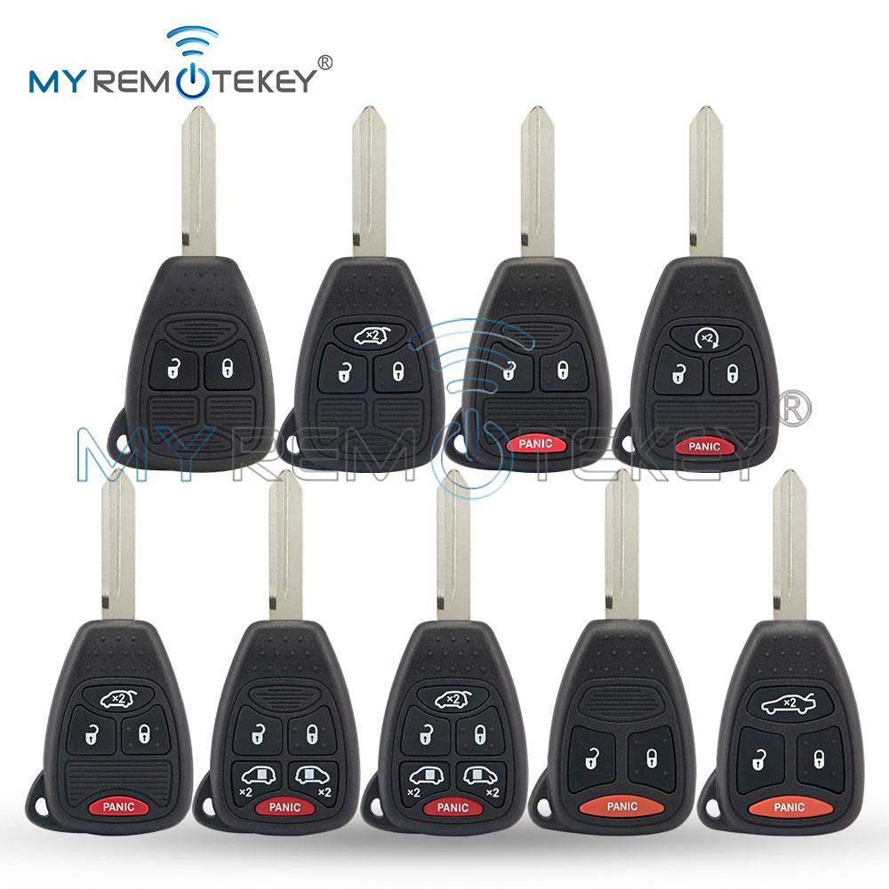MYREMOTEKEY Remote Car Key Shell Case Fob for Chrysler Pacifica Aspen 300 Dodge RAM Caravan Jeep Commander Grand 2/3/4/5/6Button