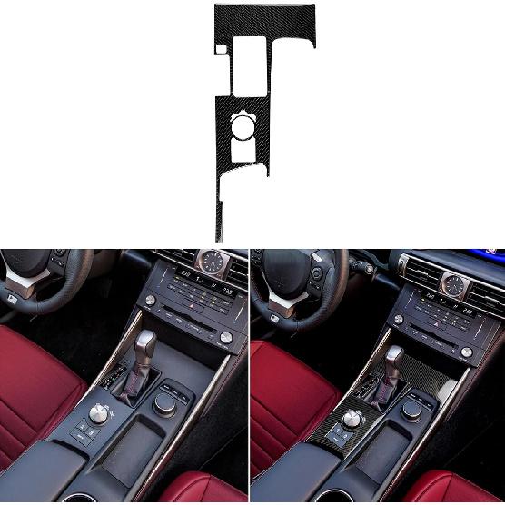 NVCNX Real Carbon Fiber Trim for Lexus is 2014-2020 Interior Accessories | for IS250 2014 2015 / IS200t 2016 2017 / IS300 2016-2020 / IS350