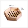 Wooden Hexagonal Steamer Chinese Dim Sum Steamed Grid Multi-size Heat Resistant Household Pastry Steamer Kitchen Cookware Tool