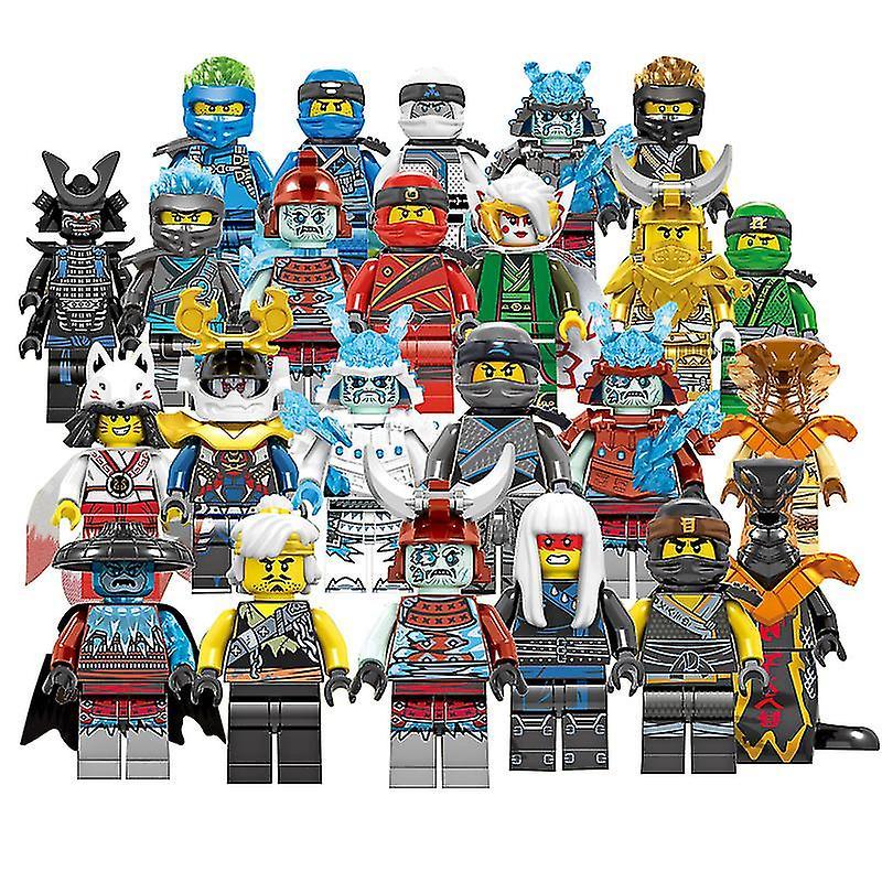 Набор из 24 шт. мини-фигурки Ninjago Kai Jay Sensei Wu Master Building Blocks Toys