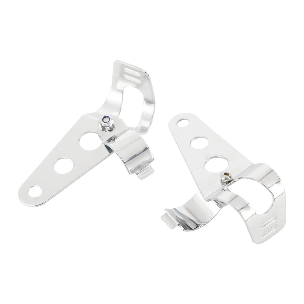34mm-42mm Fork Chrome Headlight Mount Bracket Motorcycle Headlamp Holder Adapter