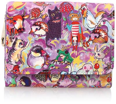 Кошелек мини-кошелек Лесные животные [Tsumori Chisato] В три сложения