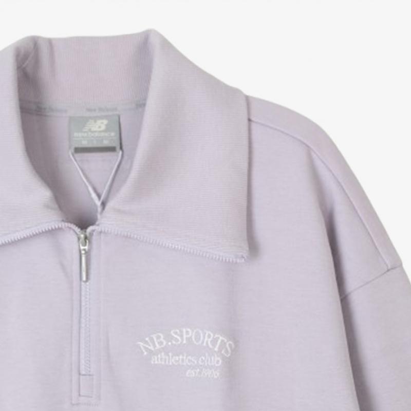 NeW Balance W Half Zip Up sWeatshirt Semi Overfit nbncecW202 76 sWeatshirt