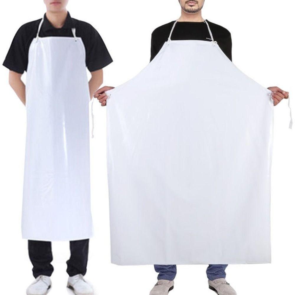 Heat-Resistant TPU Oil Resistant Apron Extra Wide Shoulder Straps Wash Shop Bib Butchery