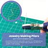 1 шт. плоскогубцы из нейлона с плоским носом, ручной вспомогательный инструмент для плетения веревки, инструмент для затягивания колец, инструмент для изготовления ювелирных изделий своими руками
