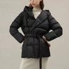 Средняя и длинная куртка-пуховик женская 2024 новая зимняя женская одежда в стиле Цзяннань простая теплая куртка-пуховик на утином пуху