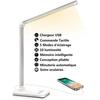 Lampe De Bureau LED - Dimmable - 5 Modes De Couleur - 10 Niveaux De Luminosité - Flexible - Contrôle Tactile - Port USB